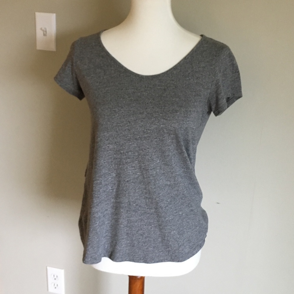 HEATHER GREY WOMENS TOP